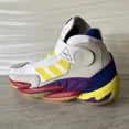 thumbnail image 1 of Ad-id-as Pharrell Crazy BYW HU Men's 11.5 Sneakers White Multi-Color EG9921, 1 of 6