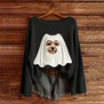 thumbnail image 2 of Halloween Sweatshirts for Women Oversized Sweatshirt Scoop Neck Tops Womens Long Sleeve Tops Fall Outfits Halloween Costumes Trendy Halloween Top Graphic Sweatshirts, 2 of 3