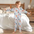 thumbnail image 4 of Boys Pajamas Girls Pajama Cute Cats and Flowers Cute Comfortable Cotton Two-piece Pajama Set, 4 of 7