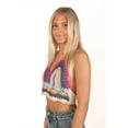 thumbnail image 3 of Fuchsia Sky Crochet Top - Boho Halter Colorful Festival Summer, 3 of 4