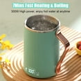 thumbnail image 3 of 110V Electric Kettle Stew Cup with Digital Screen, 450ML Small Slow Cooker Personal Health Cup - 7Mins Fast Boiling with Temperature Control, Timer for Home/ Office/ Travel, 3 of 6