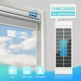 thumbnail image 2 of Estbridge [Solar-powered Roller Shades] Solar-powered  No-drill Fully Blackout Electric Roller Shades | Cordless Roller Shades for Privacy Protection  Electric Operation  Suitable for Ind, 2 of 5