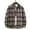 Coffee, variant on DPTALR Men Flannel Plaid Turndown Collar Casual Long Sleeve Cardigan Coat Shirt
