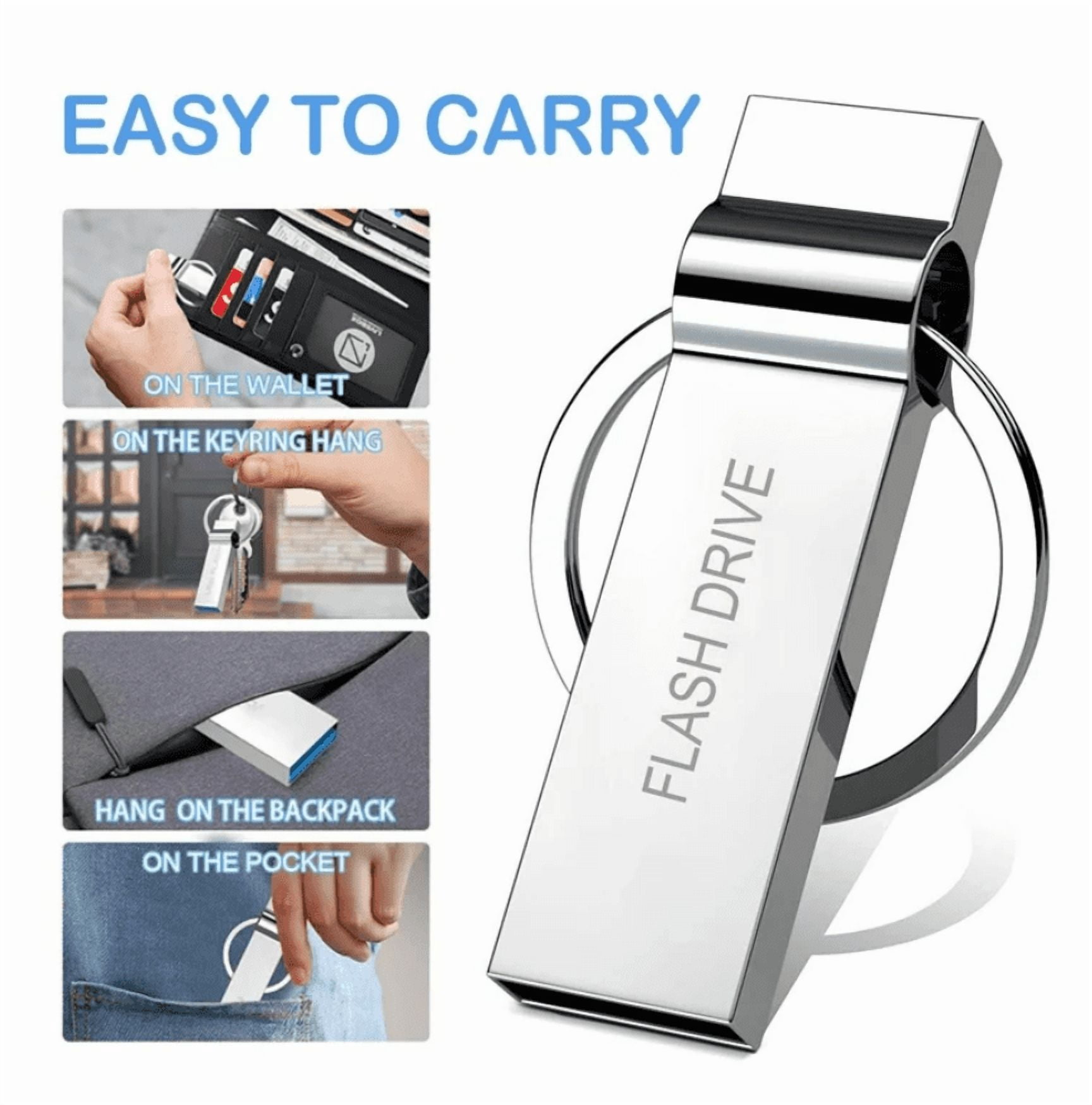 USB Flash Drive 1TB/1000GB Large Capacity USB Thumb Drive Design for Laptop Tablet