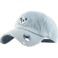 thumbnail image 1 of Panda Vintage Distressed Dad Hat Light Denim Adjustable Baseball Cap Hip Hop Animal SWAG Polar Bear Bamboo Giraffe Tiger, 1 of 4