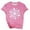 A-Pink1366, variant on Women's Snowflake Graphic Crew Neck T-Shirt Short-Sleeve Heather Blue Casual Tee Winter Holiday & Daily Wear Top