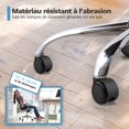 thumbnail image 4 of CHAO Juego de 5 ruedas para sillas de oficina 11 mm x 22 mm - - Ruedas para suelos duros hasta 175 kg - - Ruedas para sillas giratorias - - Fácil instalación sin herramientas, 4 of 5