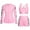 Pink, variant on Hienoo Big Girls Rash Guard Swimsuit Long Sleeve Bathing Suits with Boyshorts Swimwear