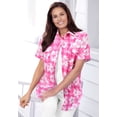 thumbnail image 4 of Woman Within Plus Size Short-Sleeve Cotton Campshirt, 4 of 6