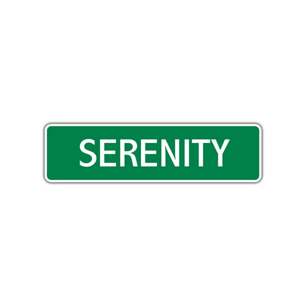 Serenity Girls Children Name Letter Printed Decoration Label Indoor