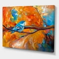 thumbnail image 3 of Designart ' Blue Cerulean Warbler Bird Sitting On A Branch ' Traditional Canvas Wall Art Print, 3 of 4