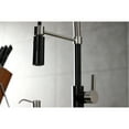 thumbnail image 4 of Gourmetier LS8779CTL Continental Single-Handle Deck-Mount Pre-Rinse Kitchen Faucet, Matte Black/Brushed Nickel, 4 of 8