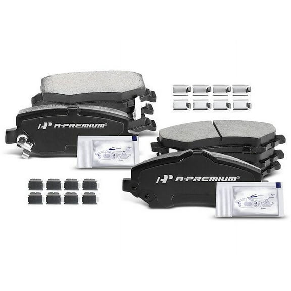 Brake Pad Set 8 - Compatible with 2007 - 2011 Dodge Nitro - Autopart Premium