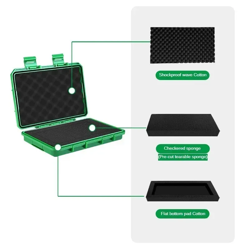 Waterproof Sealed Small Precision Instrument Parts Tool Storage Box Safety Protection Box Small Size Toolbox
