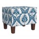thumbnail image 1 of Otomana Storage HomePop Home Decor con estampado de medallones Ikat azules, 1 of 7