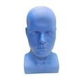 thumbnail image 3 of Mannequin pour Homme Présentoir de Tête de Mannequin Support de Postiche Bleu, 3 of 8