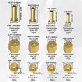 thumbnail image 2 of 180PCS Compression Fittings Assortment Kit-(1/4In, 3/8In, 5/16In, 1/2In) of Brass Compression Sleeve Ferrule,Insert&Nuts, 2 of 3