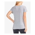 thumbnail image 2 of VINCE CAMUTO $59 Womens New Gray Jewel Neck Short Sleeve Top XS B+B, 2 of 2