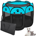 thumbnail image 1 of Casa para Perros Malubero Malu1589 Plegable Azul con Negro, 1 of 3