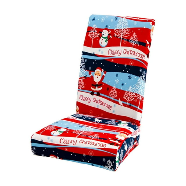 Christmas Dining Chair Cover Chair Back Cover Removable Washable Chair Protector Suitable For Christmas Family Restaurant Kitchen