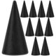 thumbnail image 1 of 10pcs 2.5x5cm DIY Cone Unpainted Wooden Cone Shape Ornamnet Craft Accessories (Coffee), 1 of 4