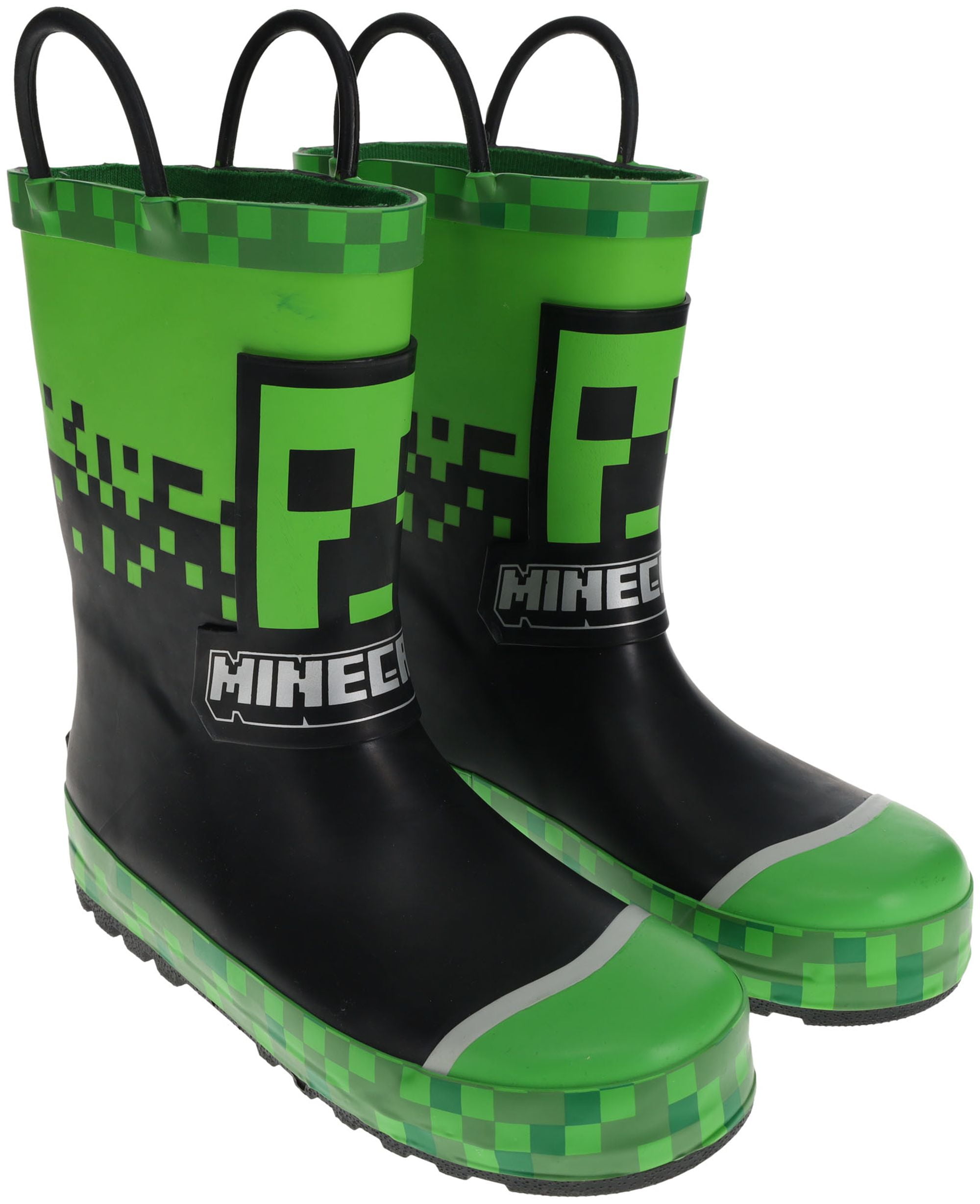 Minecraft Rain Boot for Kids, 100 Rubber Creeper Wellie Boot