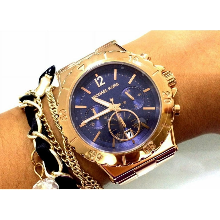 Michael Kors Bel Aire Chronograph Rose Gold Watch MK5410