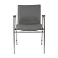 thumbnail image 6 of Flash Furniture Heavy Duty Gray Vinyl Stack Chair with Arms, 6 of 12