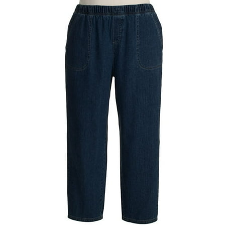 stag elastic waist pants denim relaxed plus
