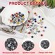 thumbnail image 3 of Cuentas de Strass para Hacer Joyería, Cuentas Redondas Brillantes Tipo Disco Gris Oscuro 50 Pcs, 3 of 6