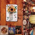 thumbnail image 4 of Placa Metal Vintage Girasol Pintura Hierro Rectangular Arte La Pared 20x30cm, 4 of 9