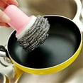 thumbnail image 5 of Stainless Steel Wool Scrubber Clearance! Dusknt Home Kitchen Stainless Wire Pot Dish Cleaning Brush Washing Scrubber, Clearance Sales Today Deals Prime!, 5 of 5