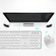 thumbnail image 2 of Teclado mecánico inalámbrico Ratón Teclado de tapa redonda Teclado de escritorio de oficina, 2 of 8