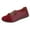 Red, variant on Vedolay Loafers Womens Slip-On Loafer Comfort Hook and Loop Work Shoes,Brown 9