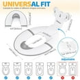 thumbnail image 3 of Foldable teen Toilet Seat with Suction Cups Adjustable Length Portable Travel Potty Training Seat with Splash Guard for Boys, 1X Foldable Toilet Seat, 3 of 9