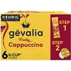 Gevalia Frothy 2-Step Cappuccino Espresso K-Cup Coffee Pods & Froth Packets Kit (6 Ct Box)