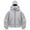 Light Gray, variant on TTUHYWXI Christmas Balaclava Hoodie Zipper Winter Hoodies for Men Women Trendy Double Layer Hooded Sweatshirt Fleece Zip Jacket (Light Gray, XL)