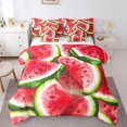 thumbnail image 1 of Erosebridal Watermelon Print Bedding Sets Full Size, 3D Fruit Theme Comforter Sets with Sheets, Reversible 7pcs, 1 of 5