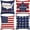 A002- Style B, variant on 18X18 Throw Pillow Covers Set of 2 Patriotic Red White Blue Decorative Couch Throw Pillows for Living Room Farmhouse Outdoor Patio Fourth of July Decorations