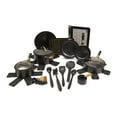 thumbnail image 1 of Thyme & Table 32-Piece Aluminum Cookware Set - Black, 1 of 26
