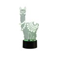 thumbnail image 1 of Alpaca 3D Illusion Night Light Forma De Dibujos Animados Lámpara De Noche Holograma 3D Illusion Night Light Minnieouse HA019772-00, 1 of 5