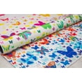 thumbnail image 4 of Elizabeth Sutton MI55A Social Butterflies Graphic Modern White Area Rug, 7'10"X10'0", 4 of 6