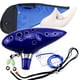 thumbnail image 5 of Seitruly Ocarina Classical Blue 12 Holes Ocarina Alto C Instrumento de música Esmalte brillante Cerámica Instrumento de viento de Cables de audio/vídeo, 5 of 6