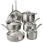 Tramontina 12 Piece Tri-Ply Clad Stainless Steel Cookware Set