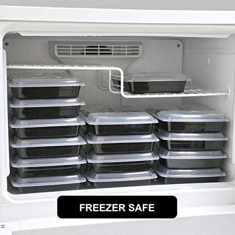 Freshware Meal Prep Containers [21 Pack] 3 Compartment with Lids