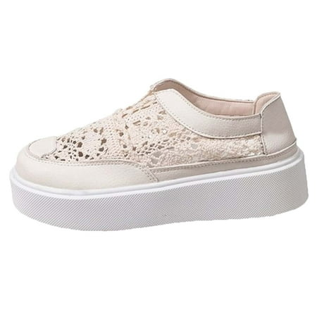 

WNVMWI Womens Shoes Flat Shoes for Women White Sneakers for Women Work Shoes Women Thick Sole Sports Women s Fashion Casual Shoes High Top Platform Sneakers for Women Walking Shoes Footwear Size 38