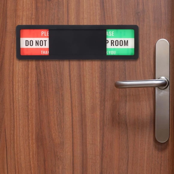 WRITWAA 1Set Acrylic Rectangular Do Not Disturb Door Hanger Sign for Office Use