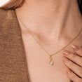 thumbnail image 2 of Cali Trove Diamond Floral Infinity Pendant Necklace 1/10 Ct in 10KT Solid Yellow Gold Fine Jewelry Gift, 2 of 7