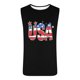 thumbnail image 4 of Camiseta sin mangas de cuello redondo para hombre, ropa de ocio, fitness, para el hogar, pijamas, camiseta con estampado de moda a color, blusa deportiva de poliéster para hombre, 4 of 5
