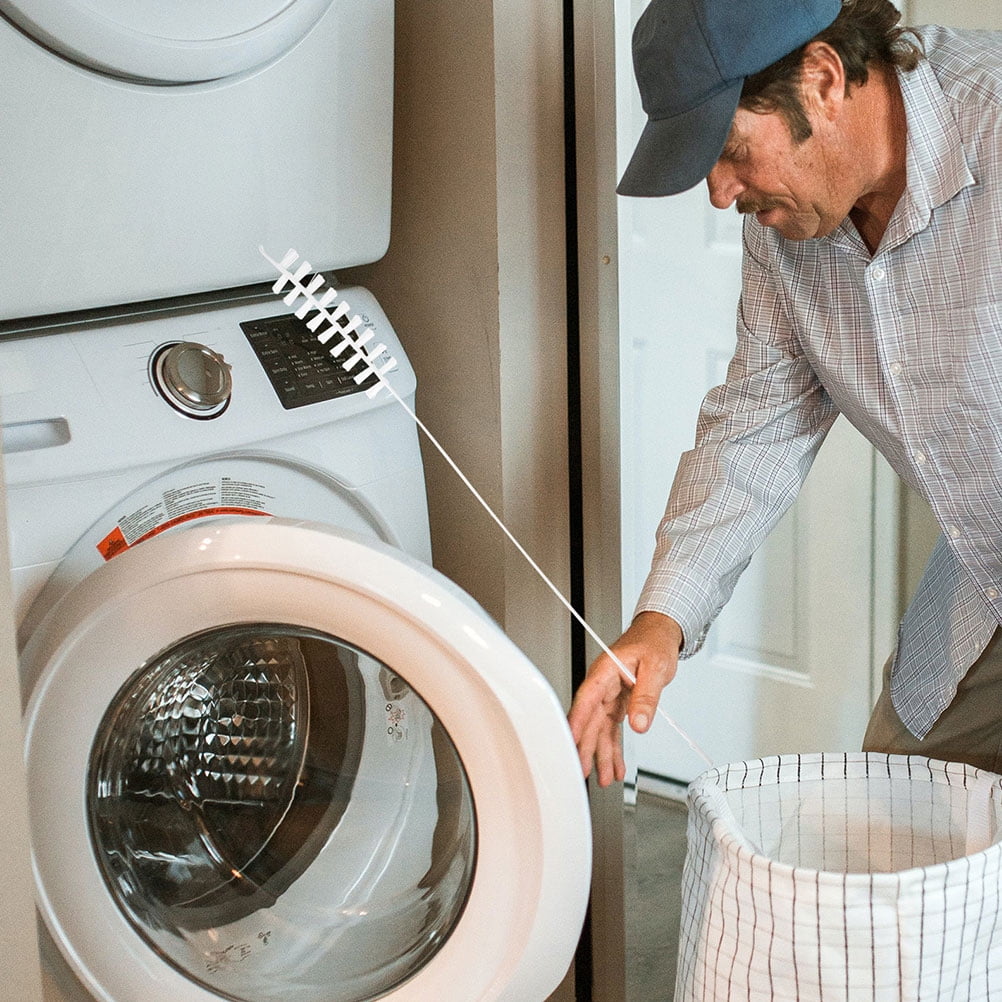 Raindrops 2-Pack Flexible Laundry Dryer Vent Brush for Washing Machine Cleaning and Maintenance
